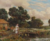 THE WATERMILL by Sir Herbert Hughes Stanton RA at Ross's Online Art Auctions
