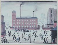 THE FACTORY by Laurence Stephen Lowry RA at Ross's Online Art Auctions