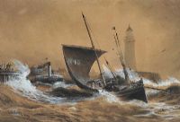LEAVING THE HARBOUR, DONAGHADEE by Joseph William Carey RUA at Ross's Online Art Auctions