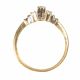 18CT GOLD EMERALD CUT DIAMOND RING WITH SHOULDER DETAIL at Ross's Online Art Auctions