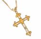 18CT GOLD AND DIAMOND FLEURETTE CROSS AND CHAIN at Ross's Online Art Auctions