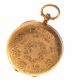 ENGRAVED 18CT GOLD FOB WATCH at Ross's Online Art Auctions