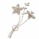 SILVER DIAMANT FLORAL SPRAY BROOCH AND ANOTHER BROOCH at Ross's Online Art Auctions