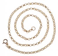 9CT GOLD BELCHER LINK CHAIN at Ross's Online Art Auctions