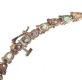 9CT GOLD EMERALD AND DIAMOND TENNIS BRACELET at Ross's Online Art Auctions