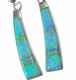 STERLING SILVER AND OPAL DROP EARRINGS at Ross's Online Art Auctions