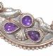 ART DECO STYLE SILVER AND AMETHYST BROOCH at Ross's Online Art Auctions