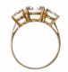 14CT GOLD THREE STONE DRESS RING at Ross's Online Art Auctions
