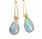 OPAL AND SEED PEARL EARRINGS at Ross's Online Art Auctions