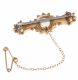 9CT GOLD, RUBY AND DIAMOND BAR BROOCH at Ross's Online Art Auctions