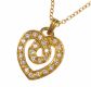 18CT GOLD AND DIAMOND HEART PENDANT AND CHAIN at Ross's Online Art Auctions