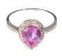 9CT WHITE GOLD RUBY AND DIAMOND RING at Ross's Online Art Auctions
