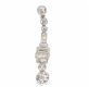 ART DECO PLATINUM AND DIAMOND DROP EARRINGS at Ross's Online Art Auctions