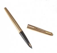GOLD PLATED PARKER FOUNTAIN PEN at Ross's Online Art Auctions