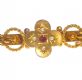 9CT GOLD, RUBY AND SEED PEARL BAR BROOCH at Ross's Online Art Auctions