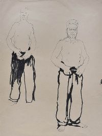 MALE FIGURES by Tom Carr HRHA HRUA at Ross's Online Art Auctions
