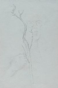 FIGURE BY A TREE BRANCH by Tom Carr HRHA HRUA at Ross's Online Art Auctions
