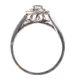18CT WHITE GOLD DIAMOND DOUBLE HALO RING at Ross's Online Art Auctions