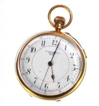 S. HUTCHINSON BELFAST' 18CT GOLD GENT'S LARGE FOB WATCH at Ross's Online Art Auctions