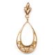 9CT GOLD OPENWORK DROP EARRINGS at Ross's Online Art Auctions