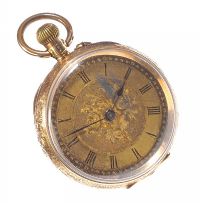 14CT GOLD LADY'S FOB WATCH at Ross's Online Art Auctions