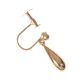 9CT GOLD DROP EARRINGS WITH SCREW BACKS at Ross's Online Art Auctions