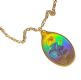 18CT GOLD PENDANT AND CHAIN at Ross's Online Art Auctions