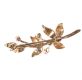 9CT GOLD AND PINK STONE FLORAL BROOCH at Ross's Online Art Auctions