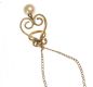 GOLD PLATED CULTURED PEARL FILIGREE PENDANT AND CHAIN at Ross's Online Art Auctions