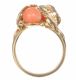 14CT GOLD AND CORAL DRESS RING at Ross's Online Art Auctions