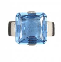 THOMAS SABO STERLING SILVER AND BLUE TOPAZ RING at Ross's Online Art Auctions