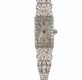 PLATINUM AND DIAMOND LADY'S WRIST WATCH at Ross's Online Art Auctions