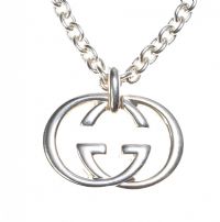 GUCCI STERLING SILVER PENDANT AND CHAIN at Ross's Online Art Auctions