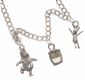 STERLING SILVER 'WINNIE THE POO' CHARM BRACELET at Ross's Online Art Auctions