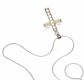STERLING SILVER AND CRYSTAL CROSS AND CHAIN at Ross's Online Art Auctions