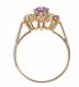 9CT GOLD AMETHYST AND CRYSTAL CLUSTER RING at Ross's Online Art Auctions
