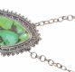 STERLING SILVER NECKLACE WITH GREEN STONE at Ross's Online Art Auctions