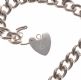 STERLING SILVER CURB LINK BRACELET WITH PADLOCK CLASP at Ross's Online Art Auctions