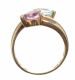 9CT GOLD AMETHYST AND BLUE TOPAZ RING at Ross's Online Art Auctions