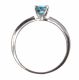 14CT WHITE GOLD AND BLUE DIAMOND SOLITAIRE RING at Ross's Online Art Auctions