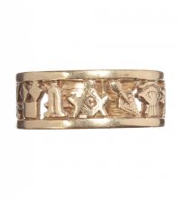9CT GOLD MASONIC RING at Ross's Online Art Auctions