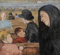 EARLY MASS by Helen Ross UWS at Ross's Online Art Auctions