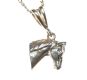 STERLING SILVER HORSE PENDANT AND CHAIN at Ross's Online Art Auctions