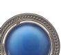 STERLING SILVER AND BLUE GLASS BROOCH at Ross's Online Art Auctions