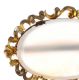 GOLD PLATE AND AGATE BROOCH at Ross's Online Art Auctions