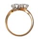 18 CT GOLD AND DIAMOND TWIST RING at Ross's Online Art Auctions