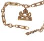 9CT ROSE GOLD CHAIN AND GOLD PLATED FOB at Ross's Online Art Auctions