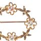 9CT GOLD AND PEARL BROOCH at Ross's Online Art Auctions