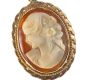 9CT GOLD AND CAMEO PENDANT at Ross's Online Art Auctions
