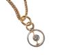 9CT GOLD AND DIAMOND PENDANT AND CHAIN at Ross's Online Art Auctions